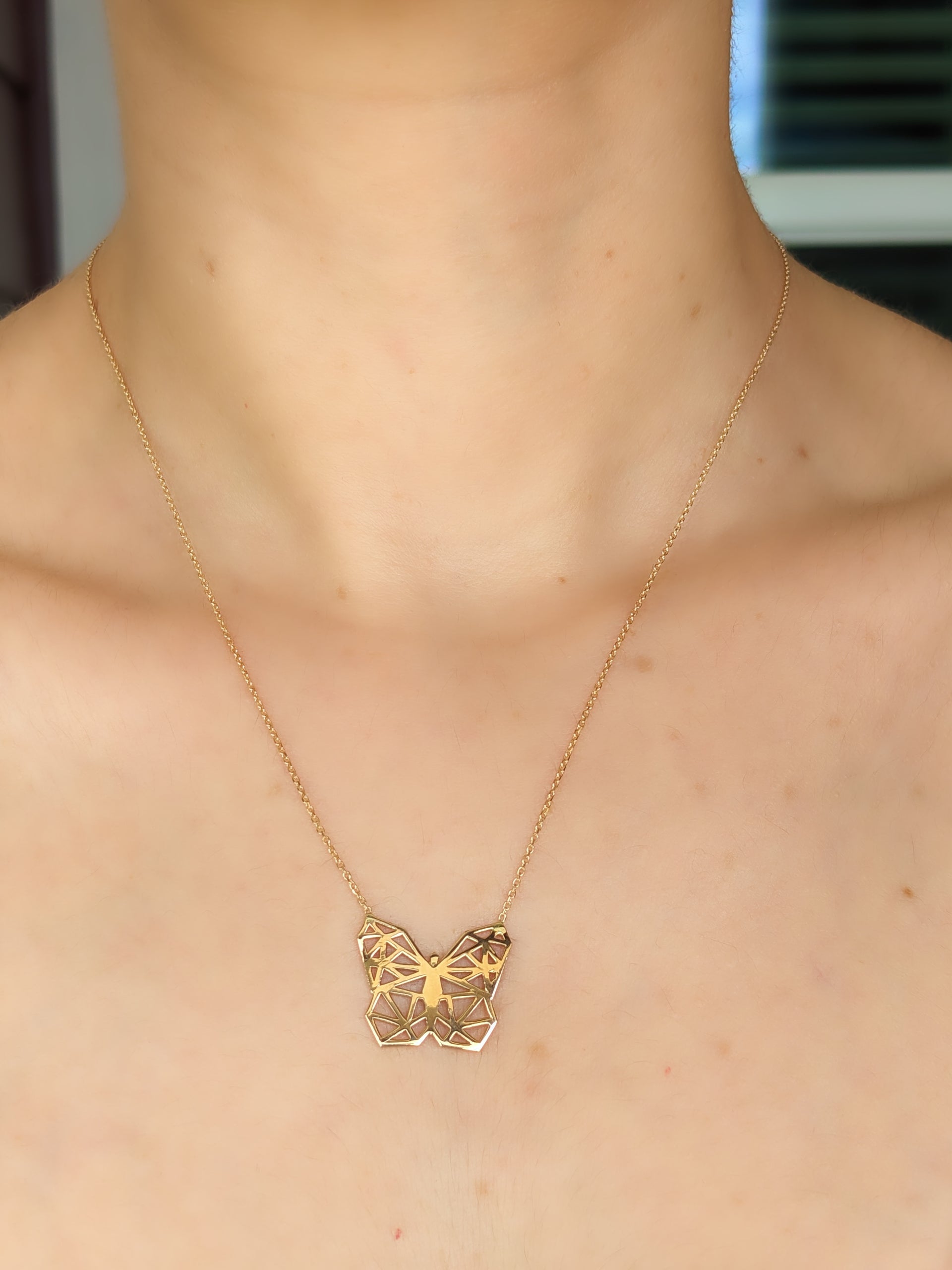 Gold Butterfly Necklace