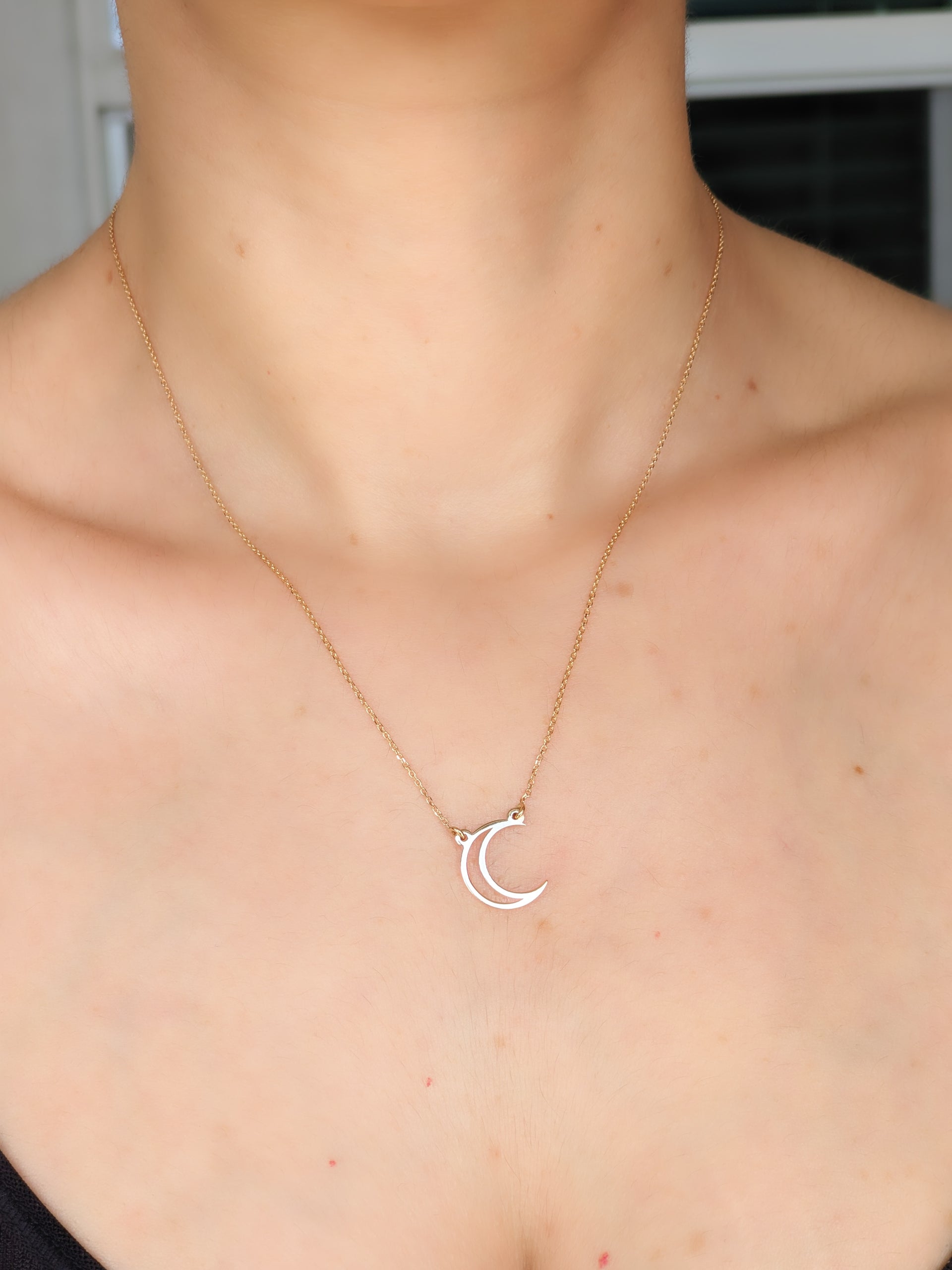 Gold Moon Necklace