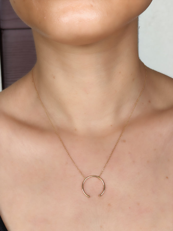 Gold Circle Necklace