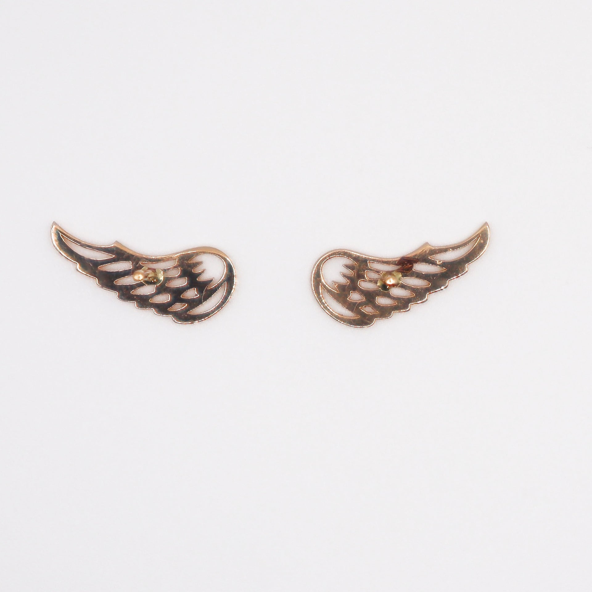 Gold Angel Wing Earrings