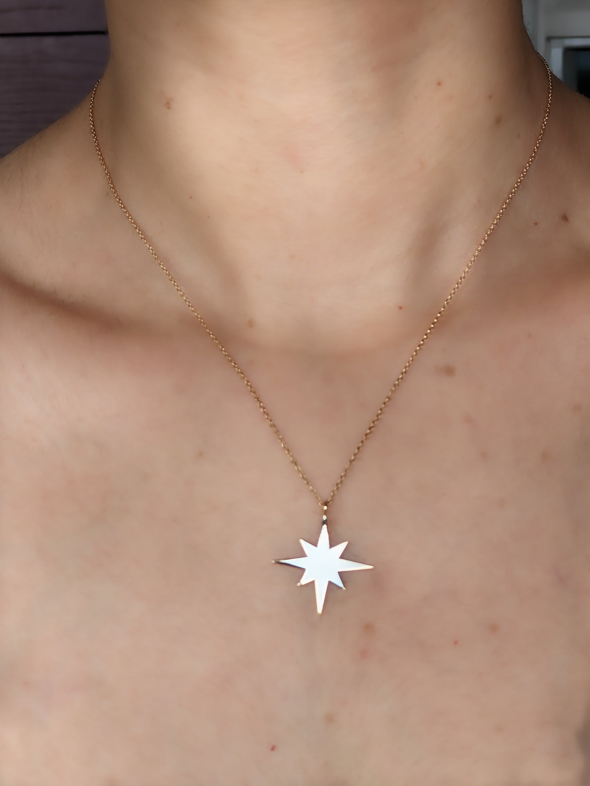 18K Shooting Star Necklace