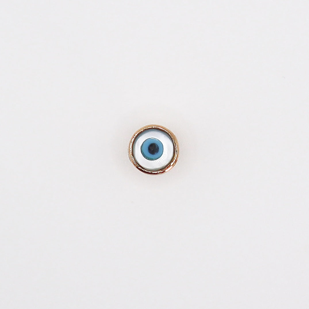 Watchful Gold Evil Eye Apple Charm